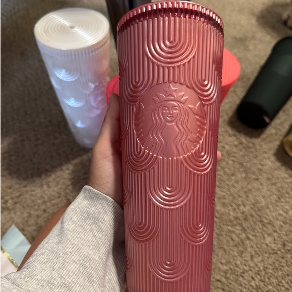 Starbucks Accessories - Starbucks Textured Rose Tumbler